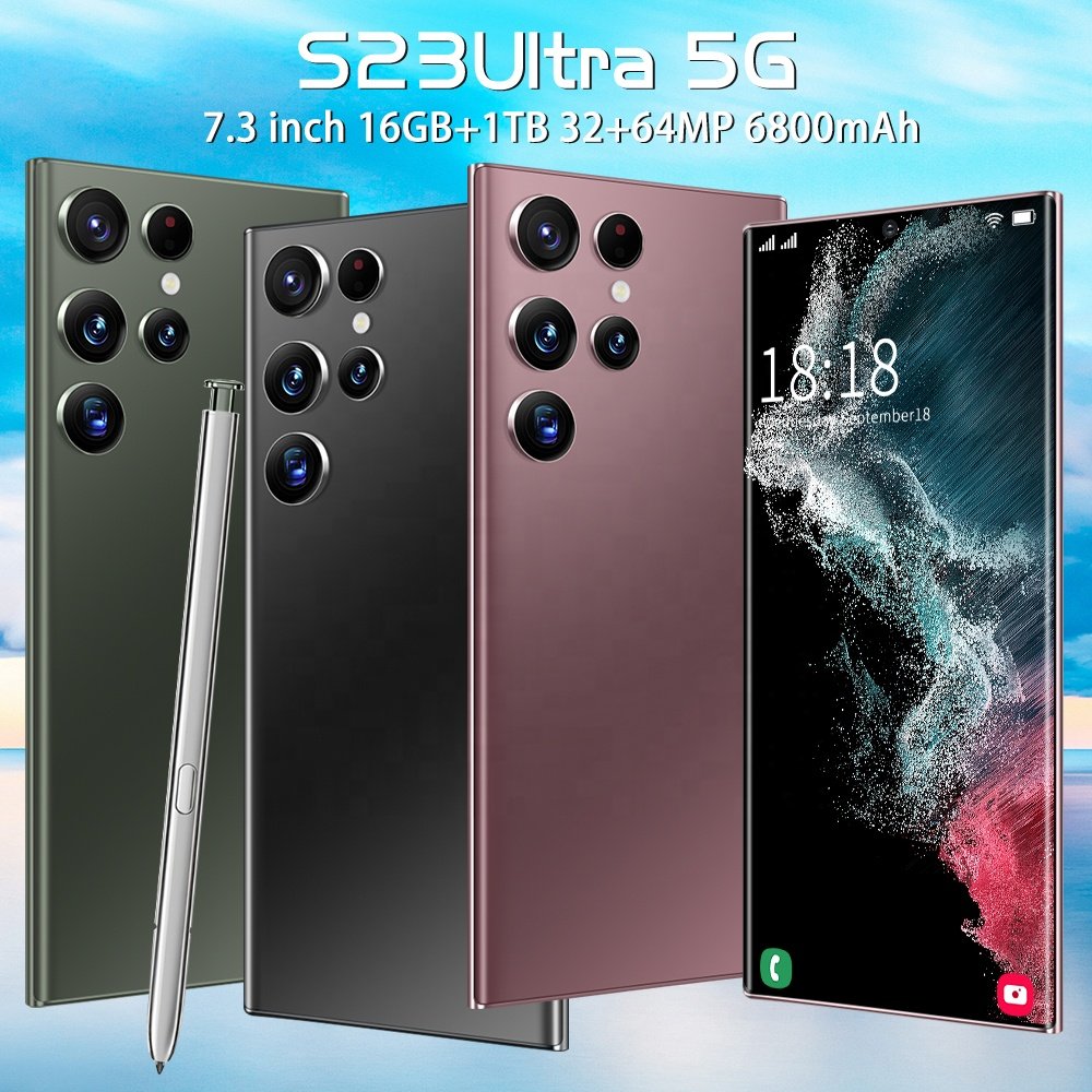 Factory direct sales Have logo Original S23 ultra unlock Global Version 12+512Gb Unlocked cell phone mobile 24MP+64MP Cellular